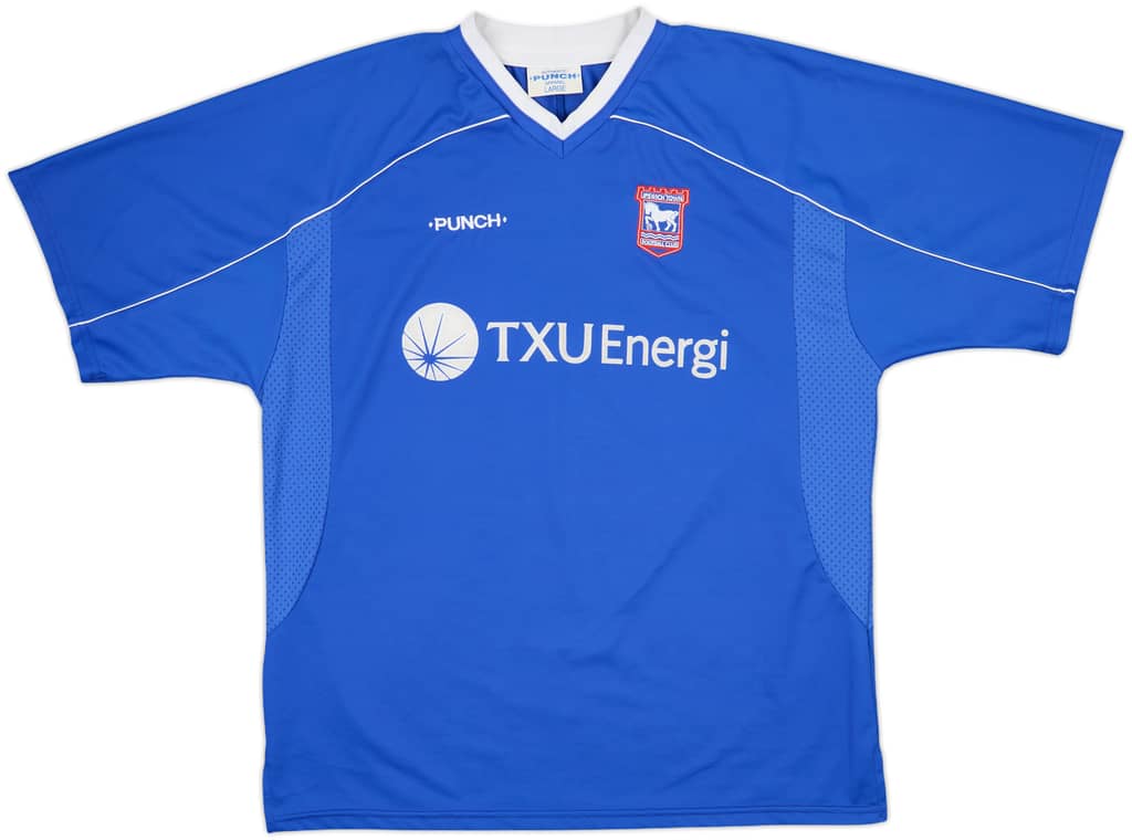 2001-02 Ipswich Home Shirt - 8/10 - (L)