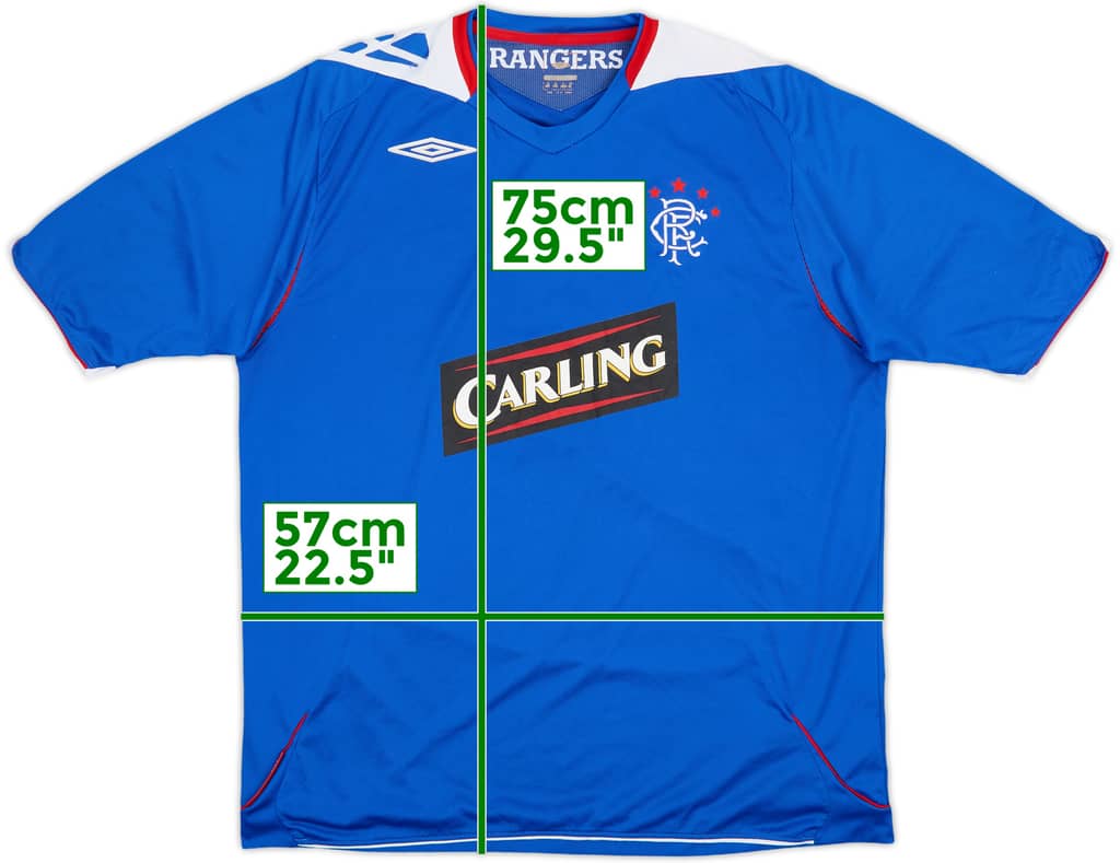 2006-07 Rangers Home Shirt - 8/10 - (XL)