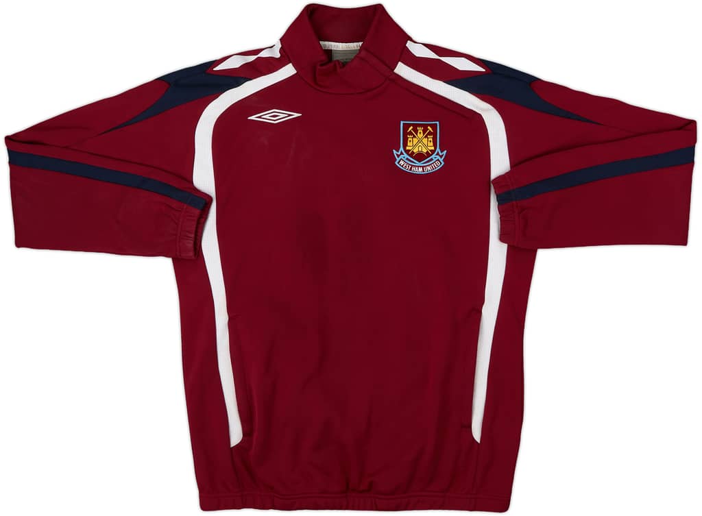 2007-08 West Ham Umbro 1/4 Zip Sweat Top - 8/10 - (M)