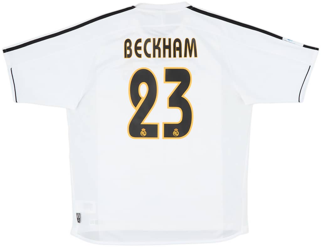 2003-04 Real Madrid Home Shirt Beckham #23