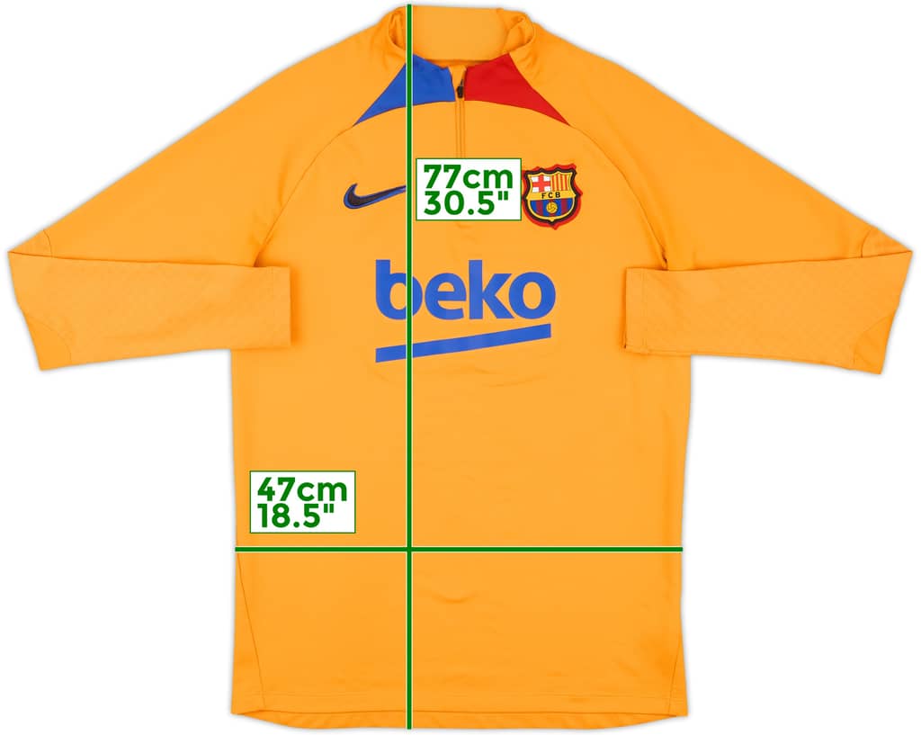 2022-23 Barcelona Nike 1/4 Zip Drill Top - 7/10 - (M)