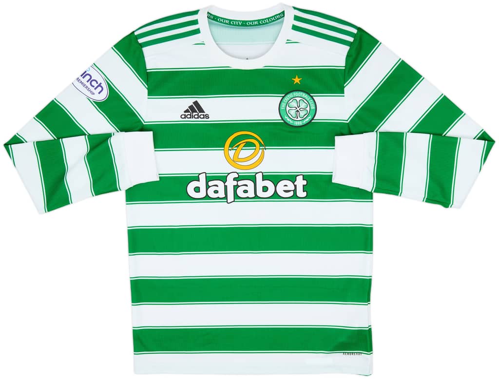2021-22 Celtic Home L/S Shirt Jota #17 - 7/10 - (S)