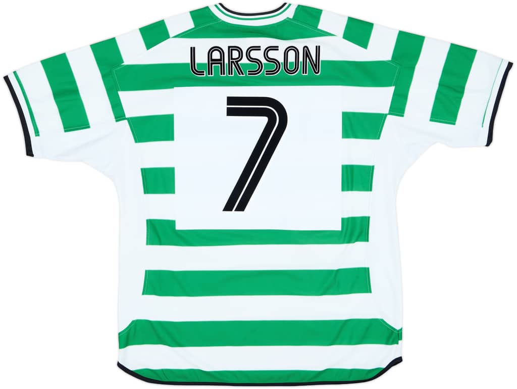 2001-03 Celtic Home Shirt Larsson #7