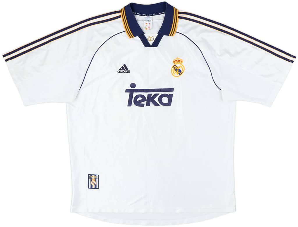 1998-00 Real Madrid Home Shirt Raul #7 - 5/10 - (XXL)
