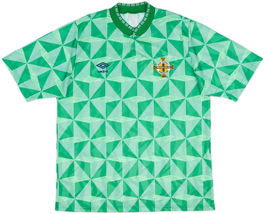 1990-92 Northern Ireland Home Shirt - 7/10 - (L)