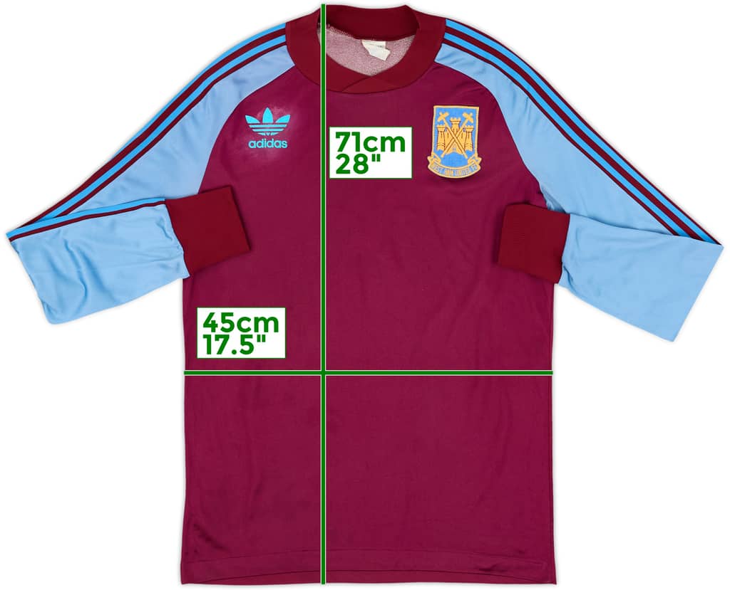 1980 adidas Template L/S Shirt (West Ham) - 6/10 - (M)