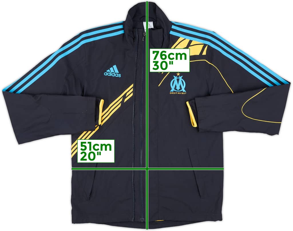 2009-10 Olympique Marseille adidas Track Jacket - 8/10 - (S)