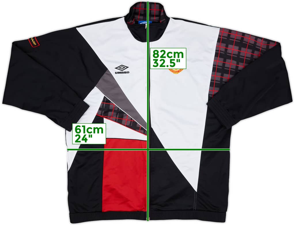 1996-97 Manchester United Umbro Track Jacket - 9/10 - (XL)