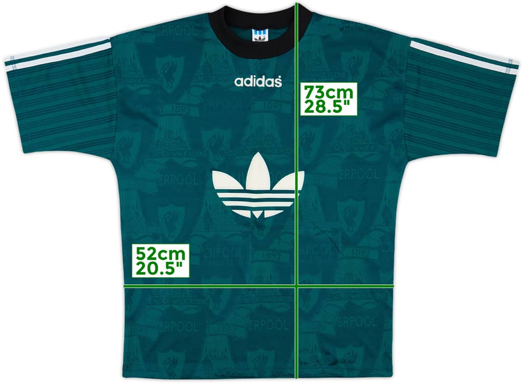 1995-96 Liverpool adidas Training Shirt - 8/10 - (S)