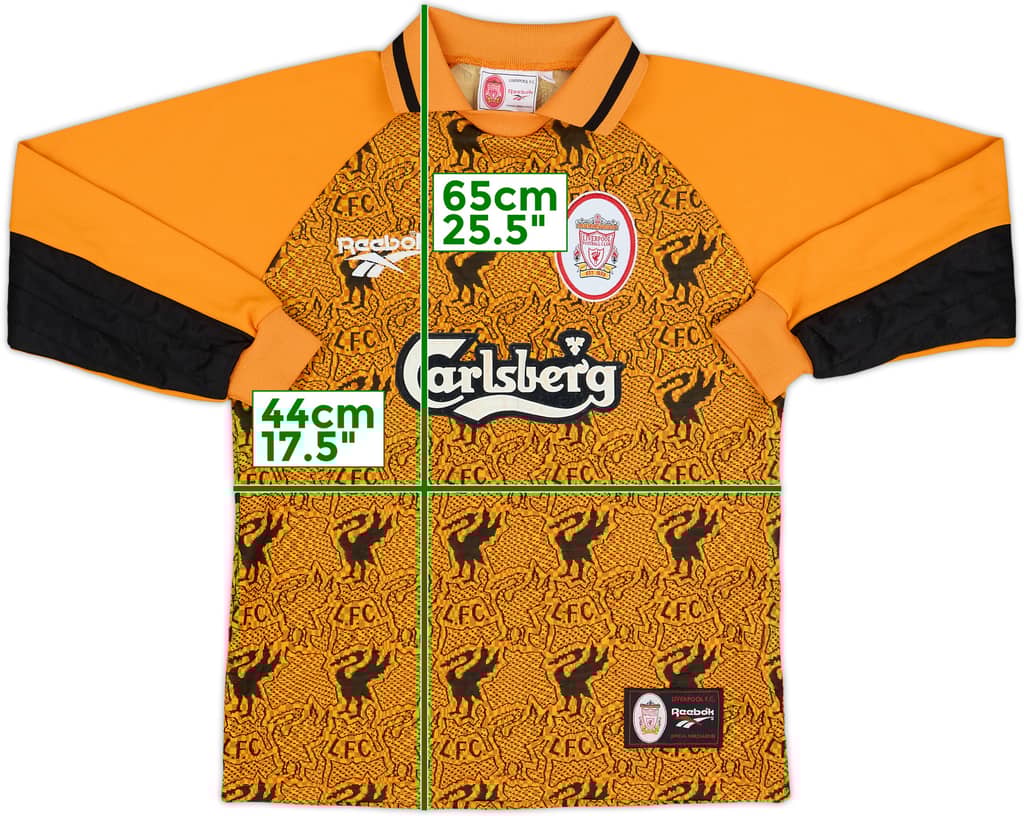 1996-97 Liverpool GK Shirt & Shorts - 8/10 - (L.Boys)