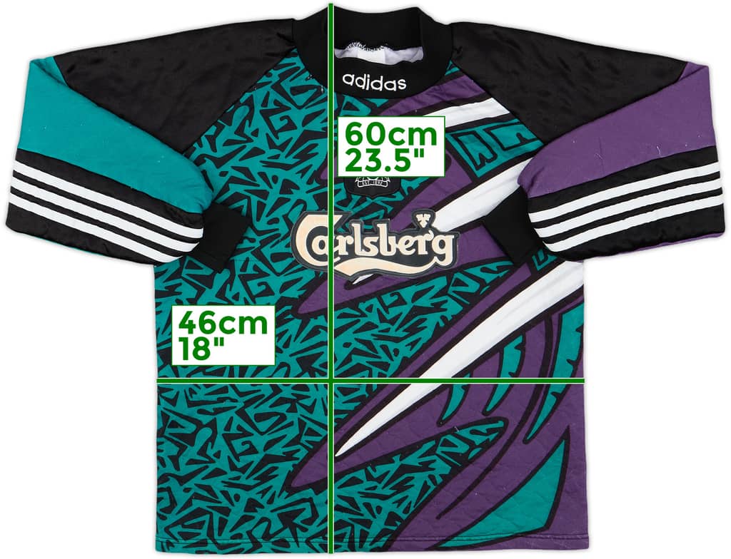 1995-96 Liverpool GK Shirt - 6/10 - (L.Boys)
