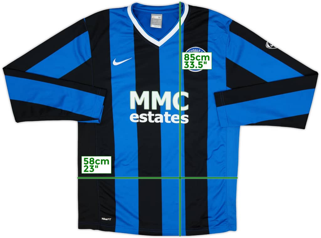 2008-09 Rochdale Home L/S Shirt - 8/10 - (M)