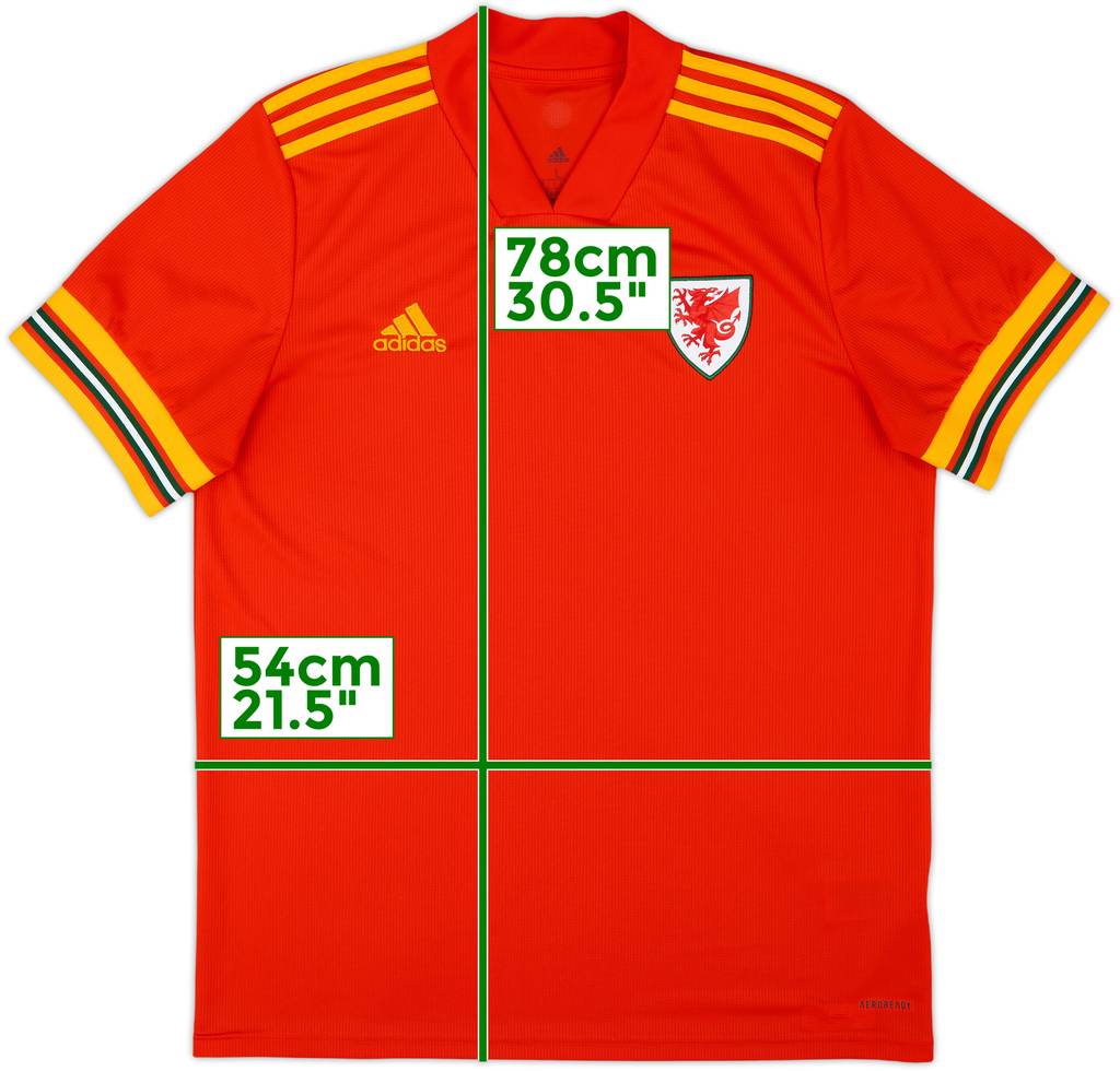 2020-21 Wales Home Shirt - 10/10 - (L)
