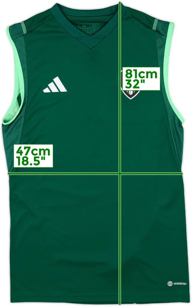2022-23 Leeds adidas Training Vest - 9/10 - (XS)