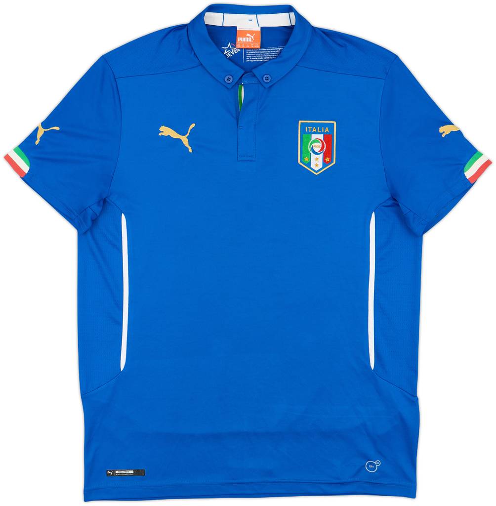 2014-15 Italy Home Shirt - 9/10 - (XL.Boys)