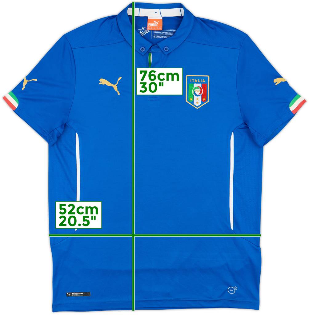 2014-15 Italy Home Shirt - 9/10 - (XL.Boys)