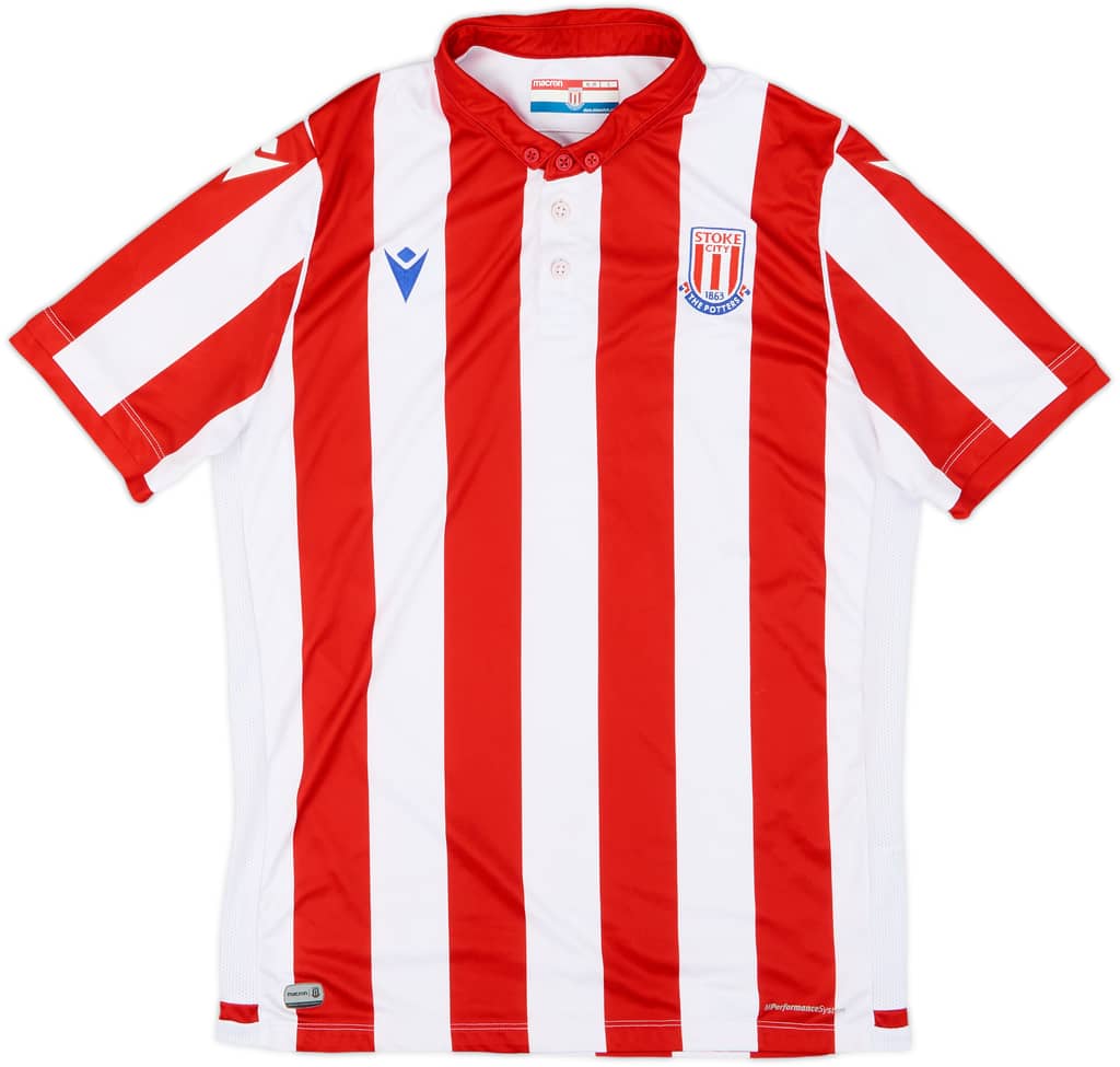 2019-20 Stoke City Home Shirt - 8/10 - (XL.Boys)