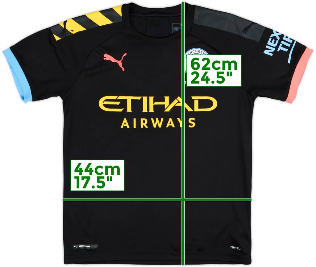 2019-20 Manchester City Away Shirt - 9/10 - (L.Boys)