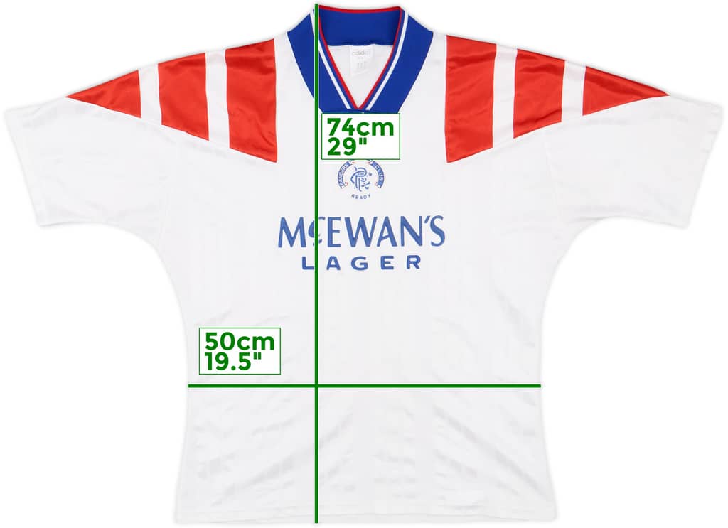 1992-93 Rangers Away Shirt - 7/10 - (M/L)
