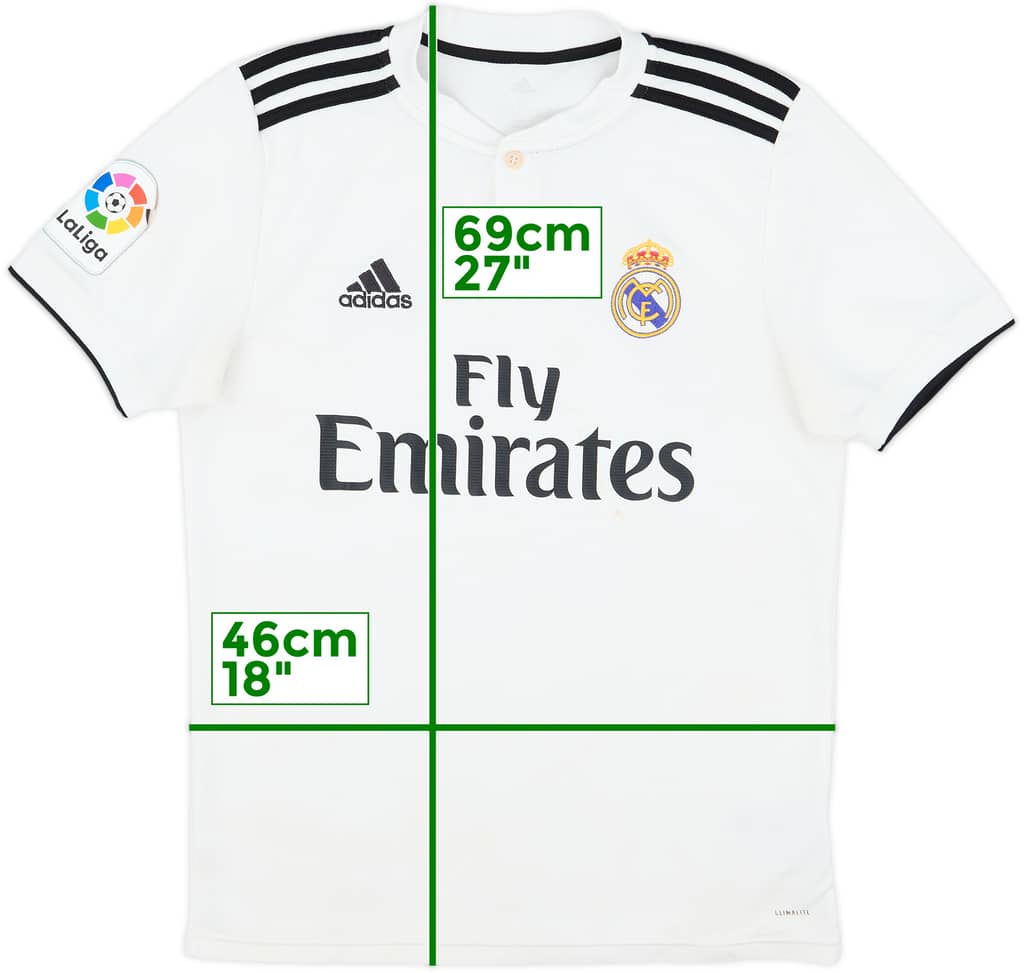 2018-19 Real Madrid Home Shirt - 6/10 - (S)