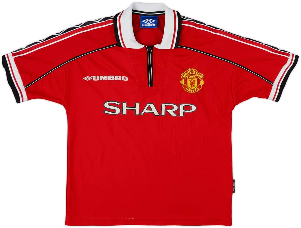 1998-00 Manchester United Home Shirt - 8/10 - (L.Boys)