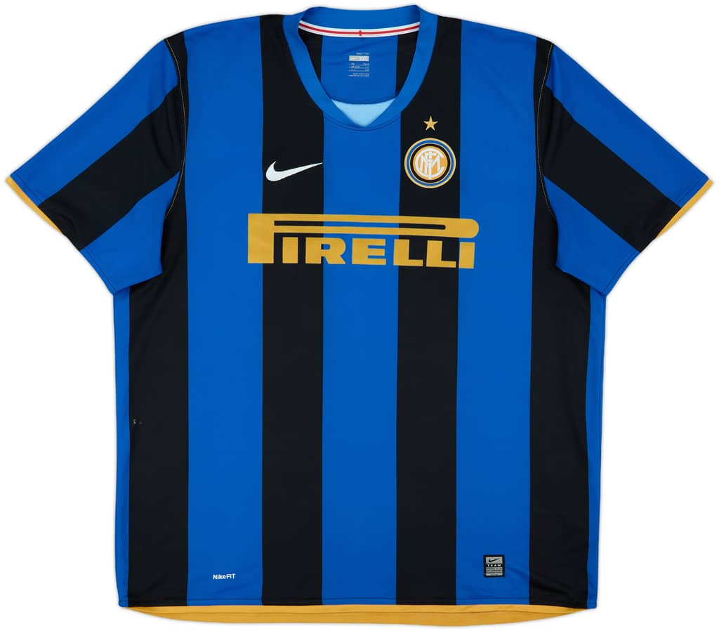 2008-09 Inter Milan Home Shirt - 9/10 - (XXL)