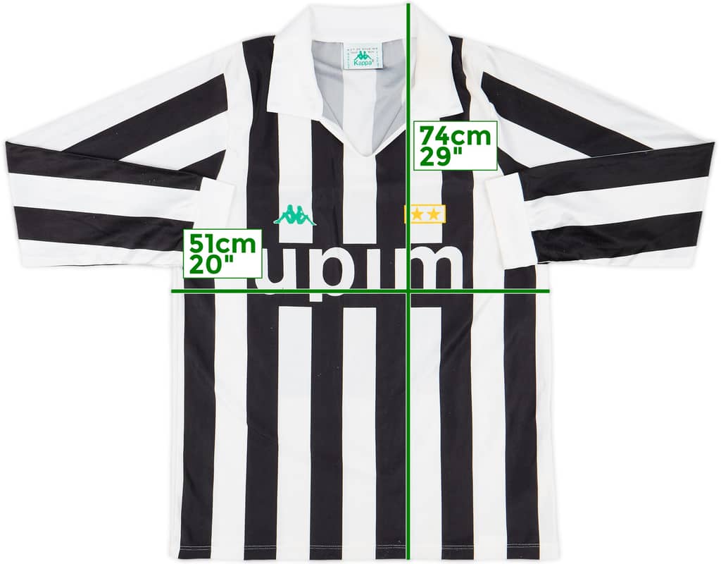 1991-92 Juventus Basic Home L/S Shirt - 8/10 - (L)