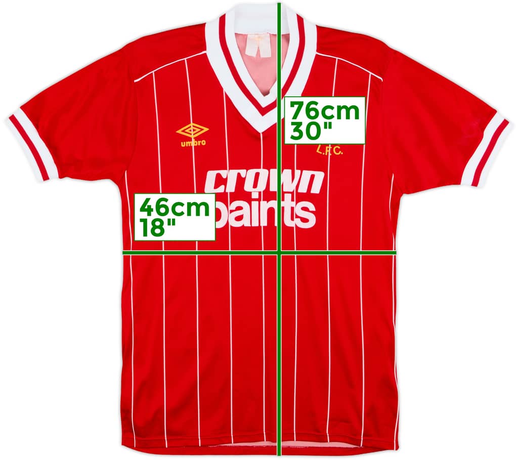 1982-85 Liverpool Home Shirt - 8/10 - (S)