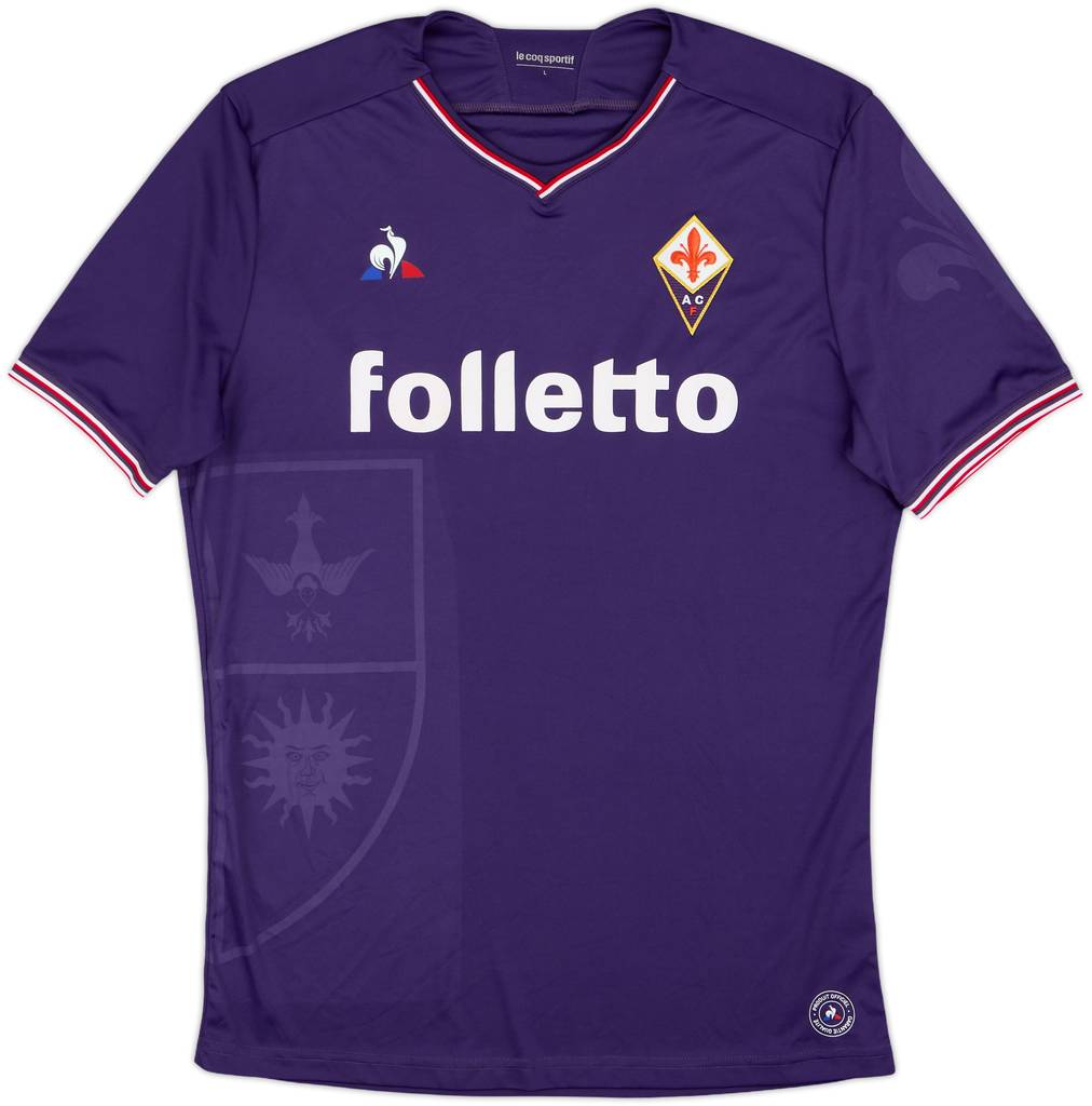 2017-18 Fiorentina Home Shirt - 7/10 - (L)