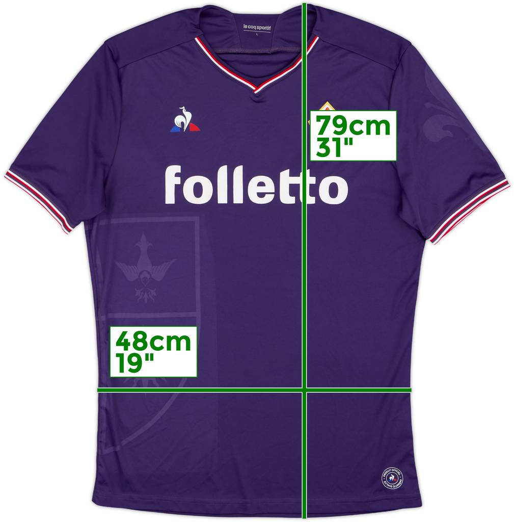 2017-18 Fiorentina Home Shirt - 7/10 - (L)