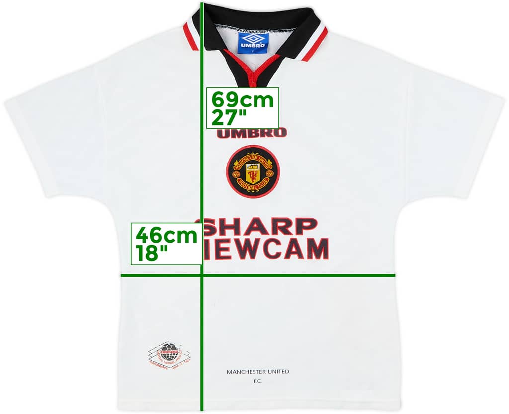 1996-97 Manchester United Away Shirt - 6/10 - (Y)