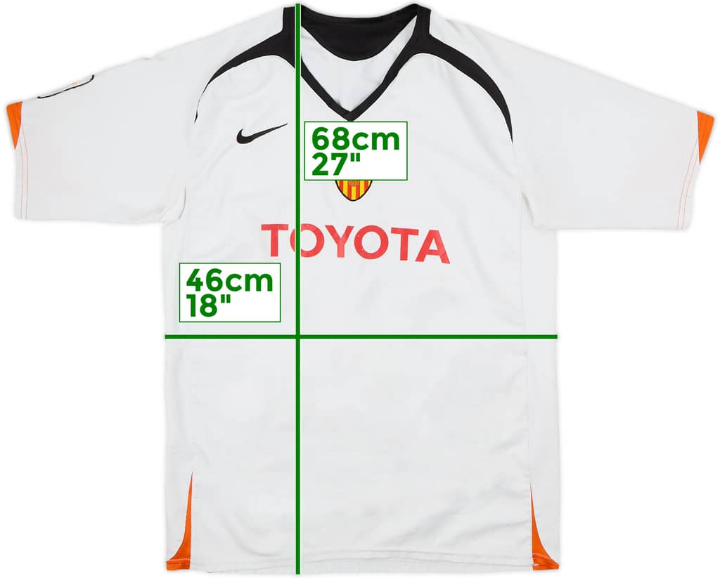 2005-06 Valencia Home Shirt - 6/10 - (XL.Boys)