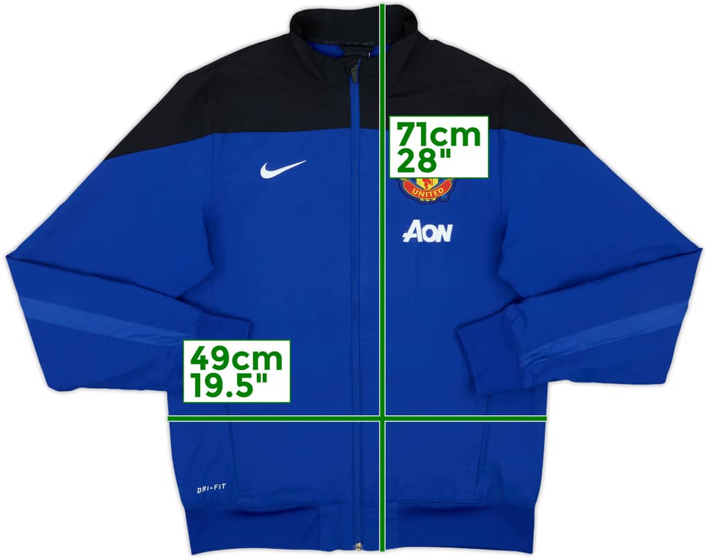 2013-14 Manchester United Nike Track Jacket - 8/10 - (S)