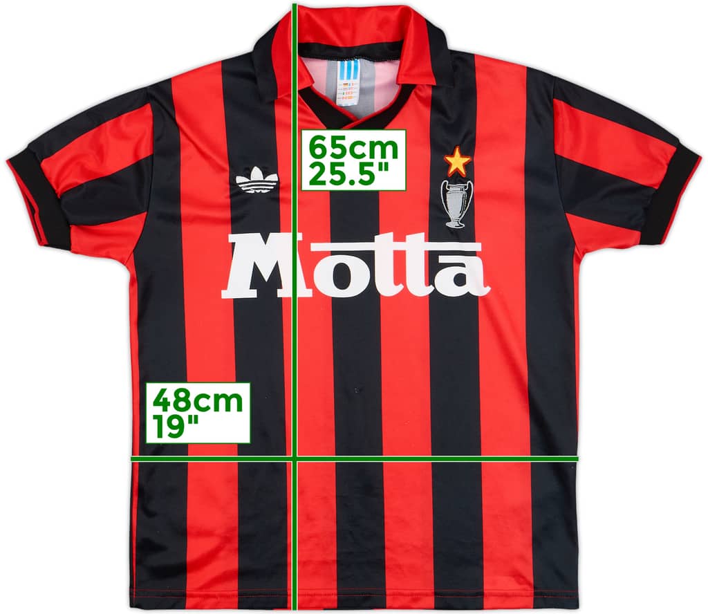 1992-93 AC Milan Home Shirt - 8/10 - (S.Boys)