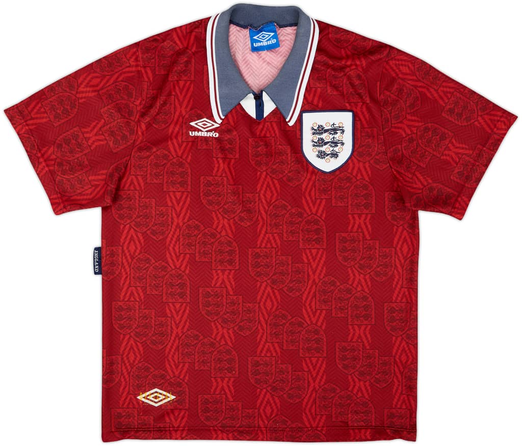 1993-95 England Away Shirt - 7/10 - (L)