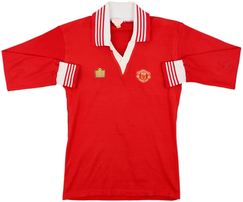 1976-80 Manchester United Home L/S Shirt - 8/10 - (L)