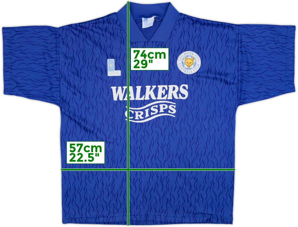 1992-94 Leicester Home Shirt - 8/10 - (XL)