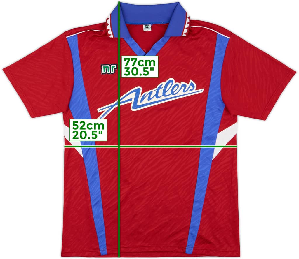 1992 Kashima Antlers Home Shirt - 8/10 - (L)