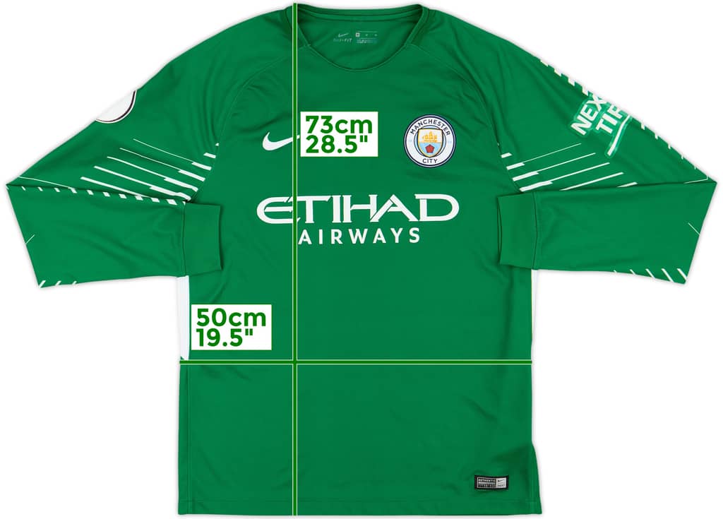2017-18 Manchester City GK Shirt - 8/10 - (M)