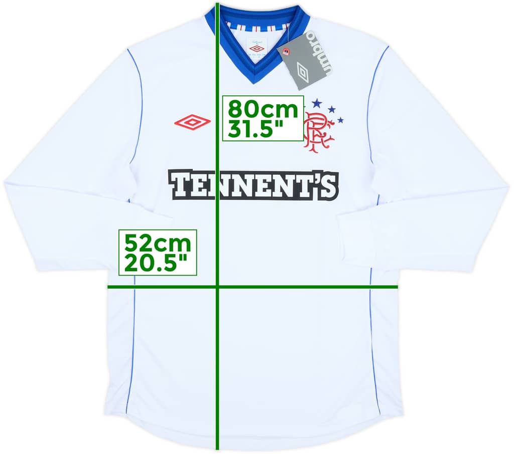 2012-13 Rangers Away L/S Shirt (L)