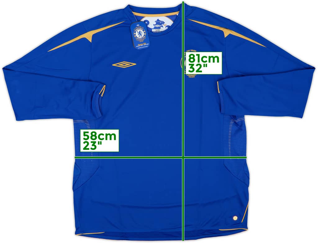 2005-06 Chelsea Centenary Home L/S Shirt (XXL)