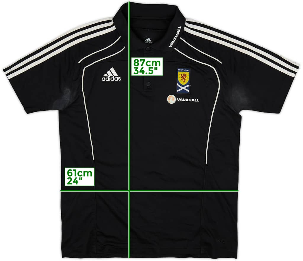 2010-11 Scotland adidas Polo Shirt - 7/10 - (L)