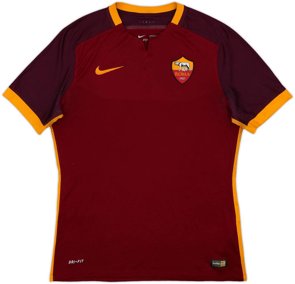 2015-16 Roma Authentic Home Shirt - 4/10 - (L)
