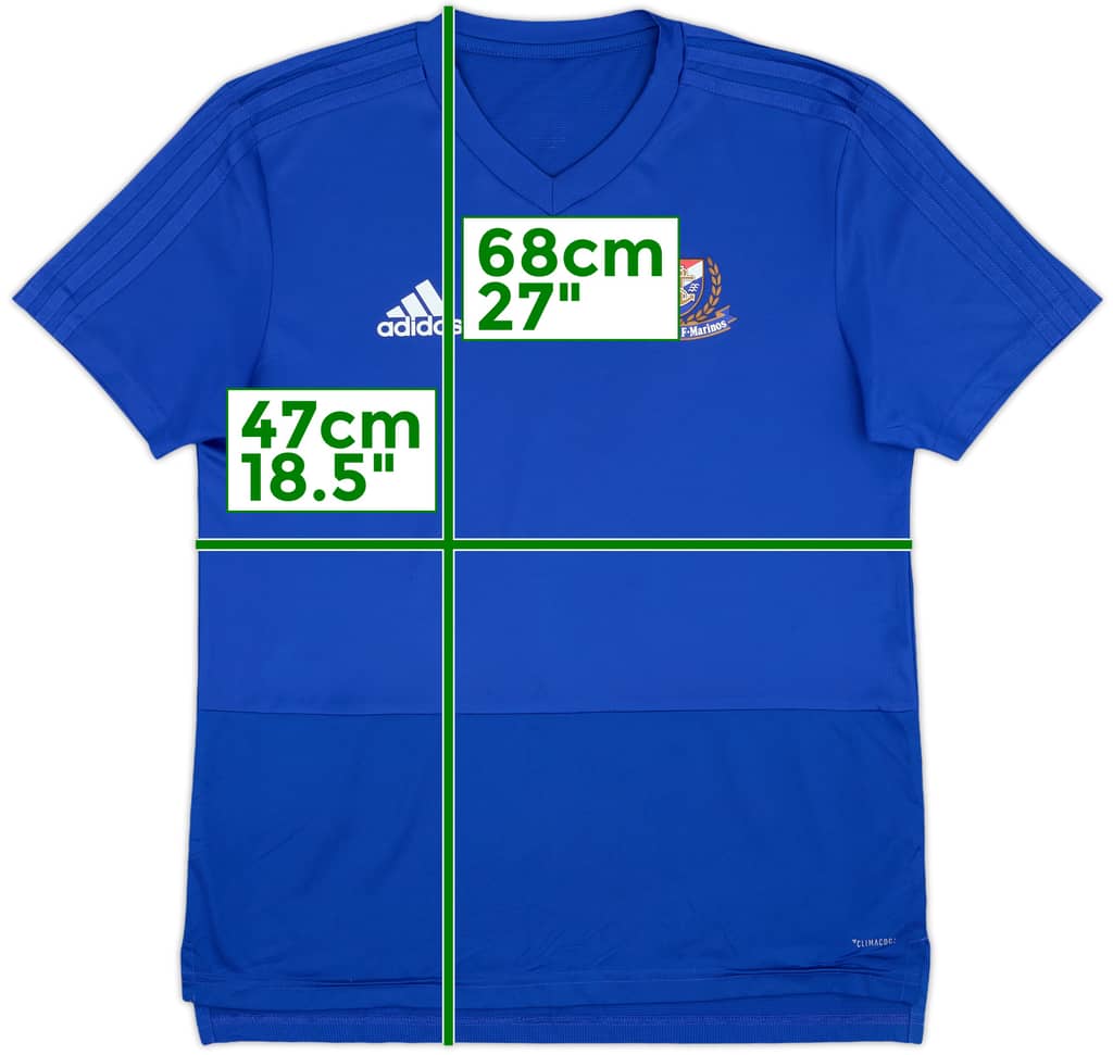 2017 Yokohama Marinos adidas Training Shirt - 9/10 - (S)