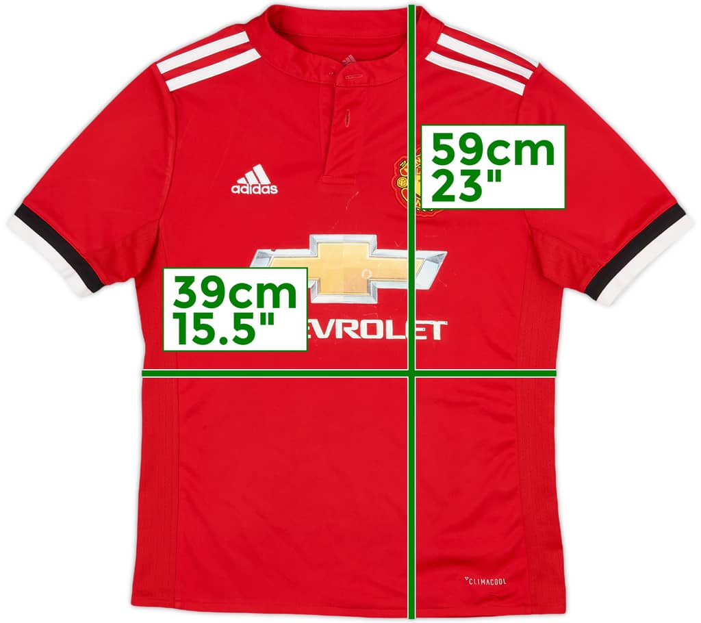 2017-18 Manchester United Home Shirt - 5/10 - (M.Boys)