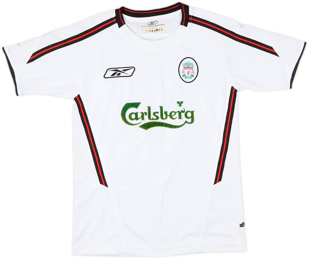 2003-04 Liverpool Away Shirt - 8/10 - (M.Boys)