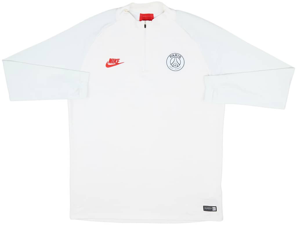 2019-20 Paris Saint-Germain Nike 1/4 Zip Drill Top - 7/10 - (L)