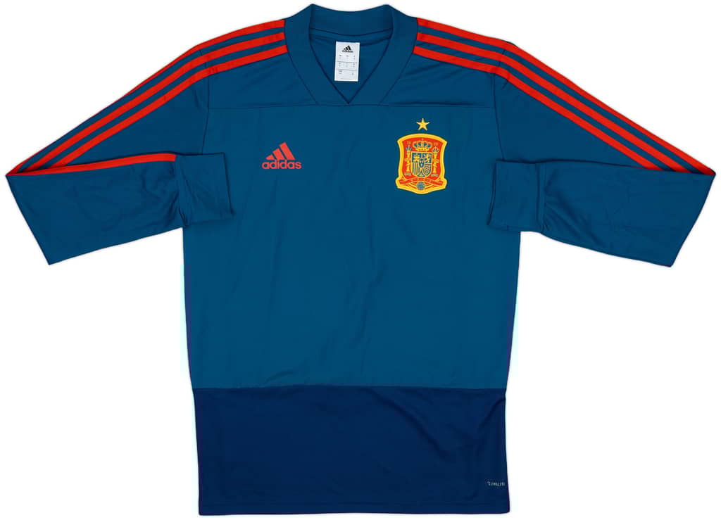 2017-18 Spain adidas Drill Top - 9/10 - (S)