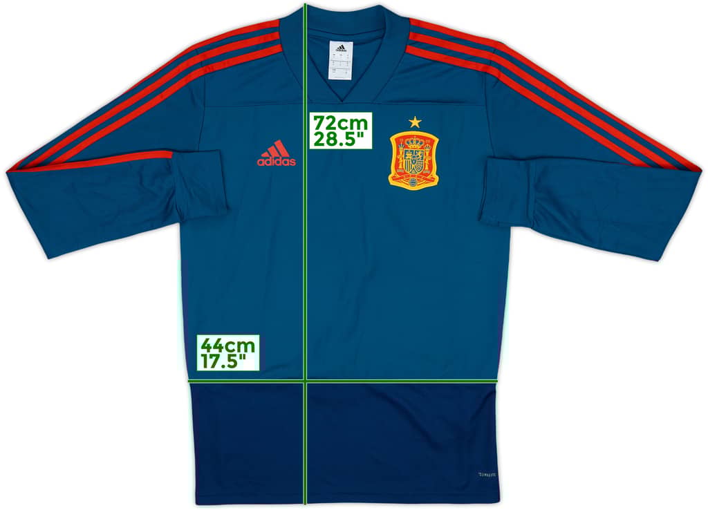 2017-18 Spain adidas Drill Top - 9/10 - (S)