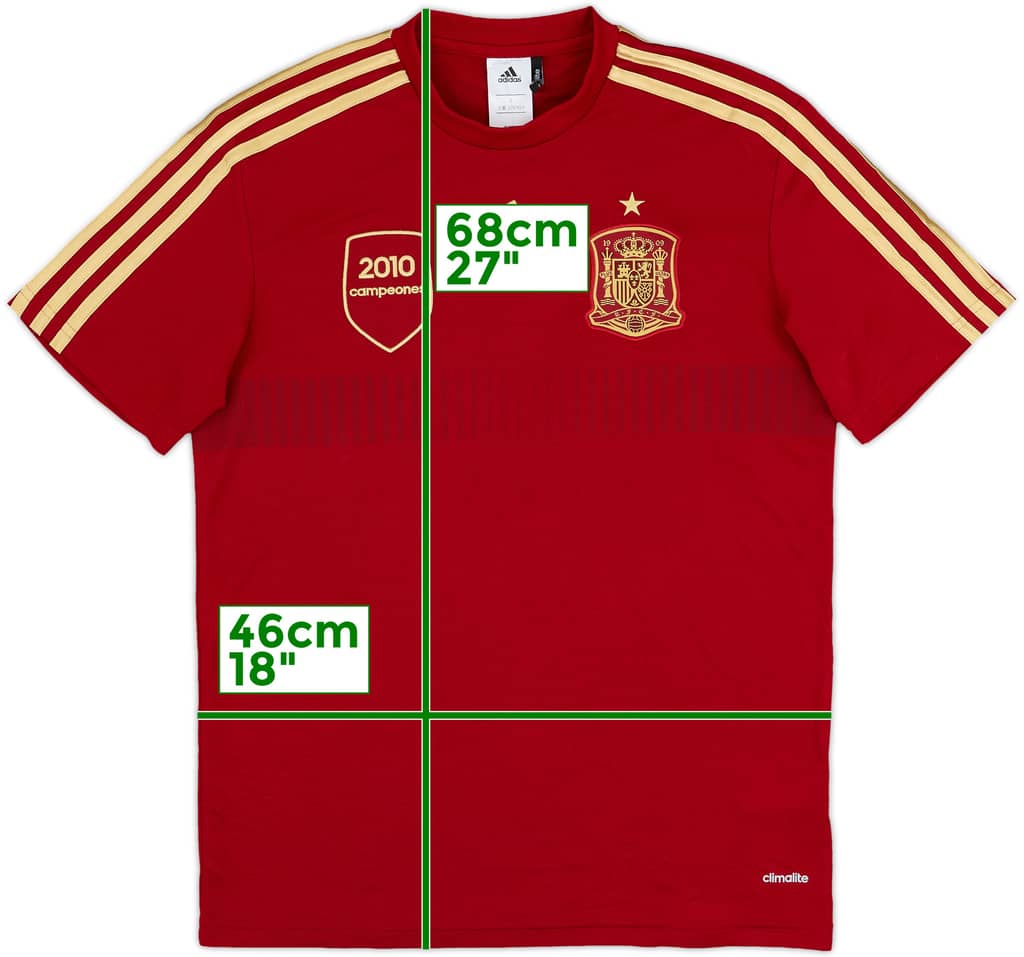 2013-15 Spain Campeones adidas Training Shirt - 10/10 - (S)